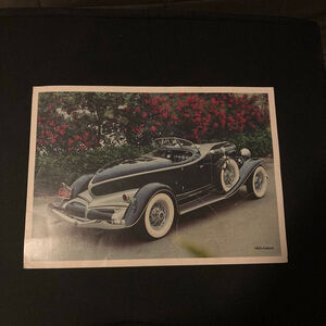 Vintage 1933 Auburn Car Photography Black Red